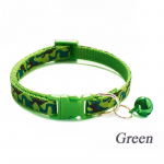 Lemmiklooma kaelarihm kellukesega multifilmi jalaj&auml;ljega V&auml;rviline koer kutsikas kassi tarvikud kassipoja kaelarihm Reguleeritav turvakella r&otilde;ngas kaelakee lemmikloom S(20-32CM) khaki