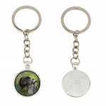 Kerry Blue Terrier, Irish Blue Terrier - keychain in a box, own photo, keychain pendant from Art-Dog brand