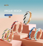 Ujoy geomeetriliselt lihtsad vormitavad k&auml;ev&otilde;rud, keermega k&auml;ev&otilde;ru, moeaksessuaarid naistele ja naiste kingitustele 58-60mm