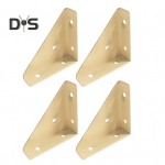 4 tk 90-kraadise nurgaga nurgaga &uuml;hendusklambrid roostekindlad korrosioonikindlad nurgaklambri kinnitused Large beež