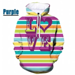 LGBT geilipuga gei v&auml;rviprindiga 3D kapuuts Meeste/naiste hiphopi vikerkaare lipuga kampsun Ameerika &Uuml;hendriikide pulloveriga paari s&auml;rk L