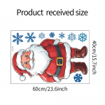 Maalitud armsa j&otilde;uluvana sinise lumehelbega k&uuml;lmikukleebis Kodu kaunistamiseks seinakleebised 40*60cm/fun-e150