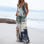 Naiste mood vaba ja taskutega varrukateta tunked XL tumesinine