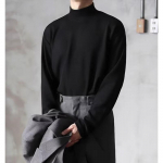 Meeste keskmise kaelusega ja k&otilde;rge kaelusega aluss&auml;rk s&uuml;gisriided talvine sisemine saksa samet pikkade varrukatega T-s&auml;rk riietel trendikas termopesu 4XL