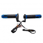 1 paar talvemootorratta alumiiniumsulamist 12 V elektrilised soojendusega k&auml;epidemed juhtraud punane