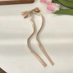 1 tk Ins Style Ribbon Bow peapael pikk tutiga juukseklamber Naiste juuste aksessuaarid T&uuml;drukute j&otilde;ulupeo juuste aksessuaarid 1pc&cloth valge