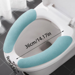 Pestav istmekaane kattepadi WC Kleepuv istmepadi pehme WC pasta &uuml;hev&auml;rviline padi sinine