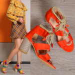 Seksikas Trend Suvised Naiste Kingad 2024 Uued Naiste Mood Luksuslik Disainerstiil Paksud Kontsad Punutud Pahkluu Pael Avatud Varvas K&otilde;rged Kontsad 35