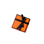 Kingituste tegemine peen t&ouml;&ouml;tlus, praktiline minimalistlik t&uuml;drukute naiste ehete kinkekarp abielus&otilde;rmuse karp S oranž