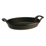 Plat ovale empilable - Staub - 1302123 - Fonte - 21 cm - Noir