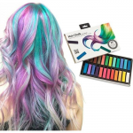 SHOP-STORY - Pack de 24 Craies pour les Cheveux - Coloration Temporaire Sans Teinture et Non Toxique