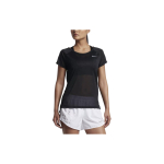 Nike Breathe Logoga &Uuml;mmarguse Kaelusega Mugav L&uuml;hikeste Varrukatega T-s&auml;rk Naiste Topid Must Helkurh&otilde;be 831781-011 XL black
