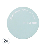 Innisfree No Sebum Mineral Pact Powder 8.5g, 2 packs white