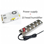 DC 48V elektriline &otilde;huniisutaja Ultraheli pihusti t&ouml;&ouml;stuslik 10 peaga niisutaja udumasina udumasin ja 110/220V toiteallikas 110V valge