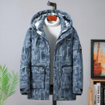 Paksu mehe talvine meeste kamuflaaž puuvillane mantel lahtine pluss paks eriti suur t&ouml;&ouml;riided puuvillane jope 4XL-10XL 9XL sinine