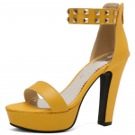 Moodsad naiste sandaalid Suvekingad Platvorm Kollane Punane K&otilde;rged kontsad Flip Flop Pahkluu rihmad Must Sinine Peokingad Naiste suur suurus 34 must