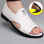 Mood Uued Suvised Meeste Sandaalid V&auml;ljas Pealelibistatavad Sussid Libisemiskindlad Pehmed Tallad Suur Suurus Rannajalatsid Moekad Meeste Pl&auml;tud 38 pruun