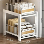 K&ouml;&ouml;givalamu hoiureisel Maitsestusn&otilde;ud V&auml;ljat&otilde;mmatav korv Valamu Hoiukapp Korv Majapidamistarbed Kihiline hoiuhoidik valge