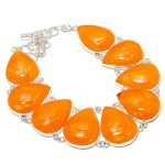 Baltic Amber Gemstone Handmade 925 Sterling Silver Jewelry Necklace 18 v8k24