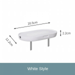 Punch-free pistikupesa hoiurest seinal ruuteri riiul v&auml;ljalaskeava paigutuse hoidik kaabli korraldaja magamistoa elutoa kaunistus valge