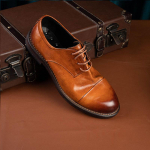 Goodyear hobusenahast nahast tald pestud retro vana &auml;ri nahast kingad pidulikud nahast kingad pulmakleidikingad 37