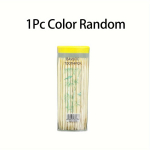Kahe otsaga bambusest hambaork, &uuml;hekordne puidust hambaork 1Pc(Color Random)