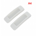 2 tk isekleepuvad l&uuml;kandukse k&auml;epidemed uste jaoks klaasakna kapisahtel valge