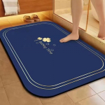 Vannitoa libisemiskindlad matid, majapidamises kasutatavad vannitoa p&otilde;randamatid, vett imavad mustusekindlad jalamatid 40 * 60cm (crystal velvet)