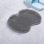 Silicone Foot Massage Pad Shower Mat Non-slip Wash Foot Pad Stick on Wall Surface Body Cleaning Tool Exfoliating Rub Back Brush