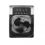 Uus 3-&uuml;hes ventilaator &Otilde;hukonditsioneer majapidamises kasutatav v&auml;ike &otilde;hujahuti LED &ouml;&ouml;valgus kaasaskantav niisutaja &Otilde;hu reguleerimine Ventilaator Kontori koduventilaator Other must