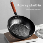 Zhangqiu rauast mittenakkuva pann induktsiooniks ja &otilde;ues k&uuml;psetamiseks 28cm flat bottom Korean iron pot without lid