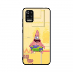 ST84 Spongebobi &uuml;mbris OPPO Reno 8 6 5 4 Pro Find X3 A17 A31 A38 A40 A53 A54 A55 A74 A76 A78 A77 A80 A94 A95 A96 Lite must pehme &uuml;mbris OPPO Reno 4 Lite p&otilde;drapruun