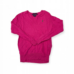 Sweterek męski r&oacute;żowy wciągany RALPH LAUREN M - Used