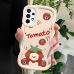 V&auml;rvitud mustriga Big Wave Edge pehmest silikoonmaterjalist Macaron telefoni&uuml;mbris, p&otilde;rutuskindel kaitsev kummist korpus Samsung Xiaomi Poco Redmi jaoks Samsung A50S sinine