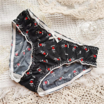 Armsad ja mugavad &uuml;mbristega puusaprinteri multifilmi puuviljaj&auml;&auml; siidist madala k&otilde;rgusega naiste alusp&uuml;ksid One Size