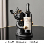 Kodukaunistus Koerakaunistused Prantsuse buldogi veiniklaasihoidja veinihoidja alus Lauakaunistus P&otilde;hjamaade vaigust skulptuur