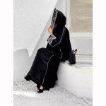 Moodne klassikaline tikitud Abaya Hijab Kleit Kimono Mantel V&auml;lir&otilde;ivad Naiste pikkade varrukatega lahtised araabia moslemid Dubai Maroko One Size must