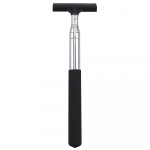 Teleskoopiline tahavaatepeegli kummilaba, sisset&otilde;mmatav kahepoolne vars, akende puhastaja kummilaba, klaasipuhastushari must