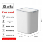 Nutikas automaatne induktsiooniga pr&uuml;gikast kaanega kodu, kontori ja &uuml;hiselamu jaoks 22L three modes, Premium battery version valge