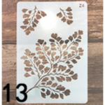 26 cm lehed DIY kihistus&scaron;abloonid seinamaaling v&auml;ljal&otilde;igete album v&auml;rvimine reljeef albumi dekoratiivkaardi mall