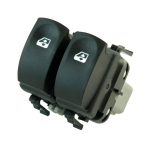 Bouton l&egrave;ve vitre pour Clio 3, Twingo 2 et Modus (2004-2014) avant gauche (sans fonction confort)