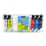 Boite Gouache 5 Tubes 10 Ml Couleurs Primaires + 1 Palette