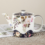 Retro stiilis maaelu keraamiline mustriline kohvikann