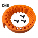 Puuritera teritaja Mitme suurusega puuriotsakeste lihvimise teritusrakis k&otilde;ikidele otstele Puuritera lihvimistarvik tera nurklihvijale kollane