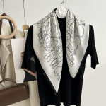 Dekoratiivne lihtsa tekstuuriga siidisall, naiste uus stiil, kevad- ja s&uuml;gissuvine mood, mitmek&uuml;lgne pear&auml;tt, t&ouml;&ouml;sall 70*70cm beež