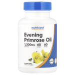 Nutricost, evening primrose oil, 1,300 mg, 60 softgels