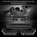 78-tolline 22 mm reguleeritav CNC mootorratta roolimise juhtraua s&uuml;steem 125cc mustrattarattale must