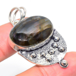 Labradorite Handmade 925 Silver Jewelry Pendant 1.97 i1b67