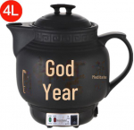 T&auml;isautomaatne elektriline Hiina meditsiini keedupott &ndash; lilla liivaga pajapann koduseks kasutamiseks Stainless Steel Heating Element