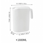 1800/2500 ml suure mahutavusega k&uuml;lm veekeetja majapidamisplastist l&auml;bipaistev puuviljatee K&uuml;lm teekeetja valge keedetud veekeetja